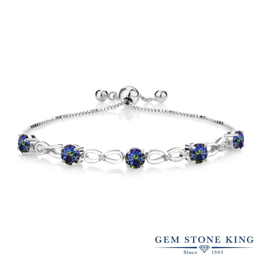 天然 ミスティック トパーズ ブレスレット レディース 天然石 お守り 40代 50代 ブランド