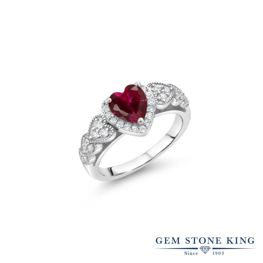 シンセティック ルビー リング レディース 指輪 7月 誕生石 お守り 誕生日プレゼント 女性 ブランド