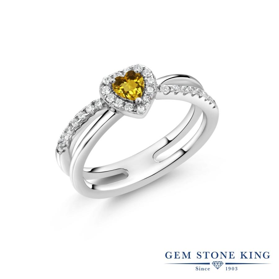 PINK　計4本セット 天然 シトリン リング レディース 指輪 天然石 11月 誕生石 お守り