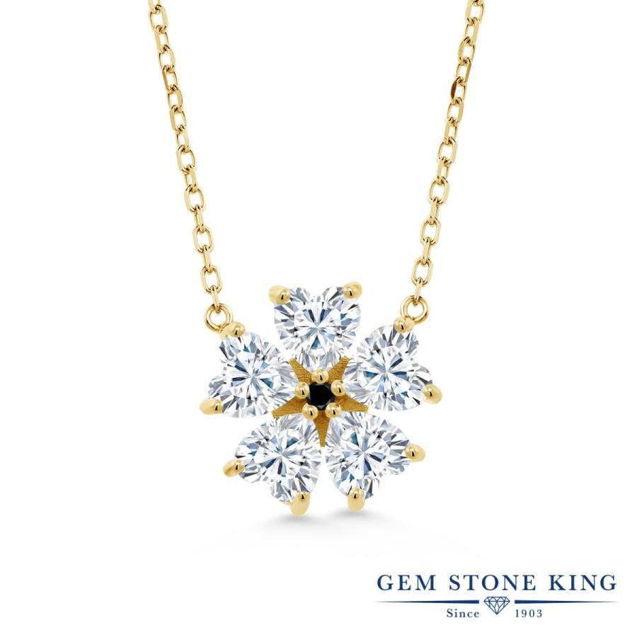 モアサナイト ネックレス レディース イエローゴールド 加工 プレゼント 女性 ブランド