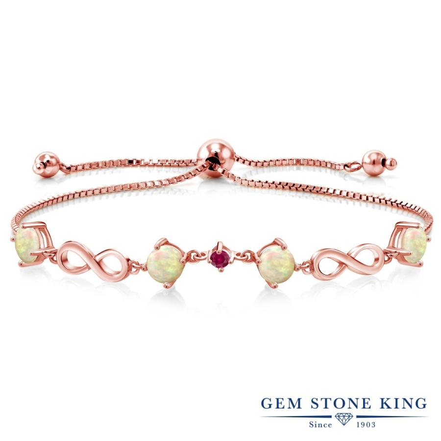 天然 エチオピア オパール ブレスレット レディース ピンクゴールド 加工 天然石 お守り 40代 50代 ブランド