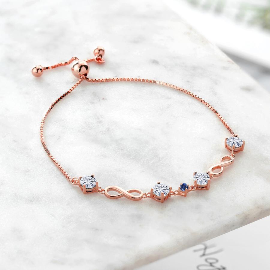 安価 Forever モアサナイト レディース ブレスレット ブランド 人気 モアサナイト レディース ブレスレット Brilliant 彼女 妻 クリスマスプレゼント 加工 ピンクゴールド レディースアクセサリー