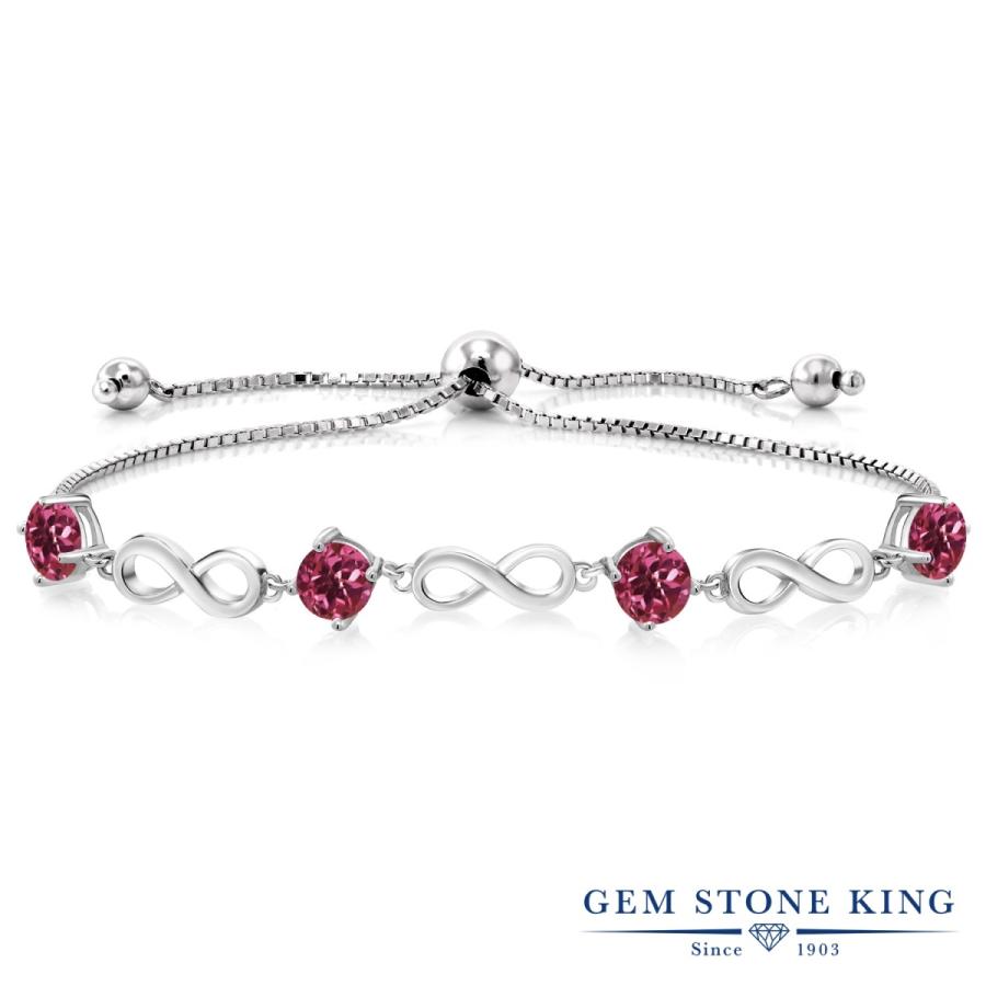 天然 ピンクトルマリン ブレスレット レディース 天然石 10月