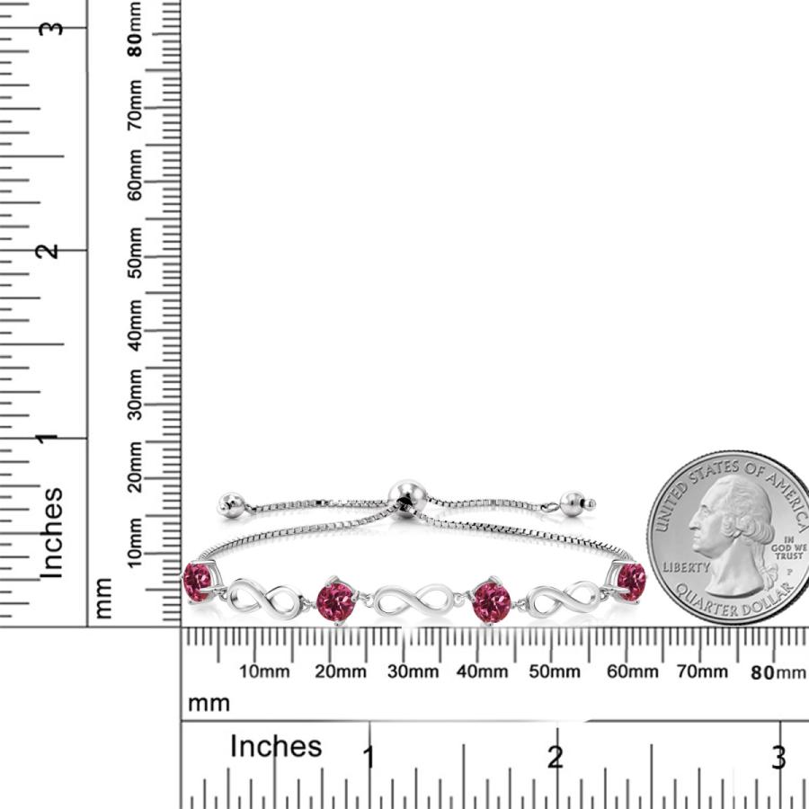 天然 ピンクトルマリン ブレスレット レディース 天然石 10月 誕生石 5mm
