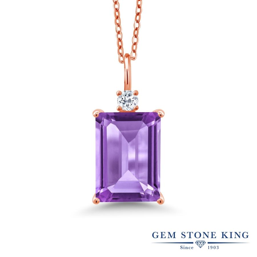 天然 アメジスト ネックレス レディース ピンクゴールド 加工 天然石 2月 誕生石 お守り 誕生日プレゼント 女性 ブランド