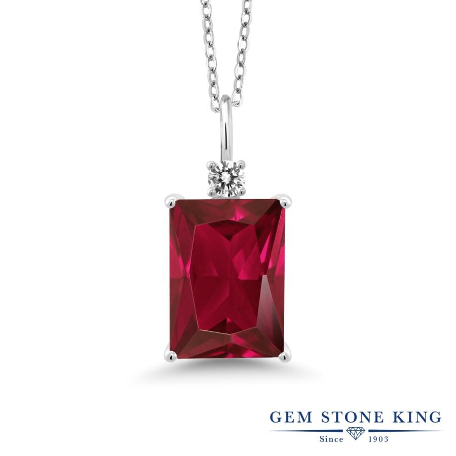 シンセティック ルビー ネックレス レディース 7月 誕生石 お守り 誕生日プレゼント 女性 ブランド