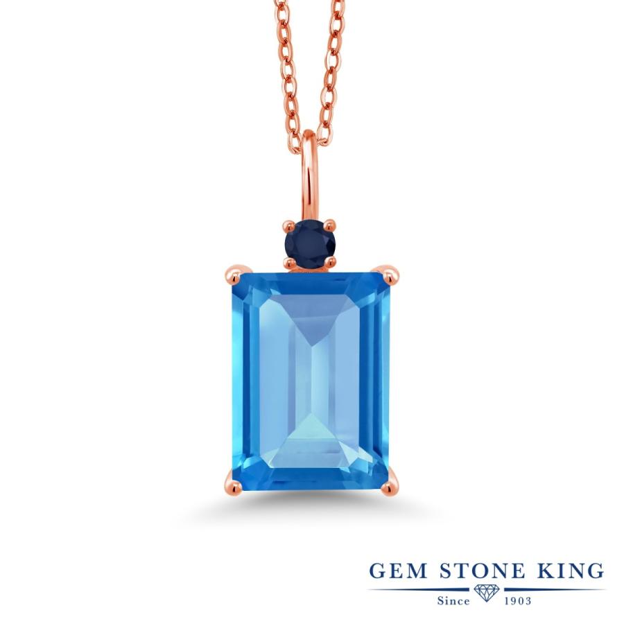 天然 スイスブルートパーズ ネックレス レディース ピンクゴールド 加工 天然石 11月 誕生石 お守り 誕生日プレゼント 女性 ブランド