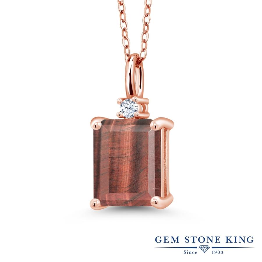 天然 タイガーアイ ネックレス レディース ピンクゴールド 加工 天然石 お守り ブランド