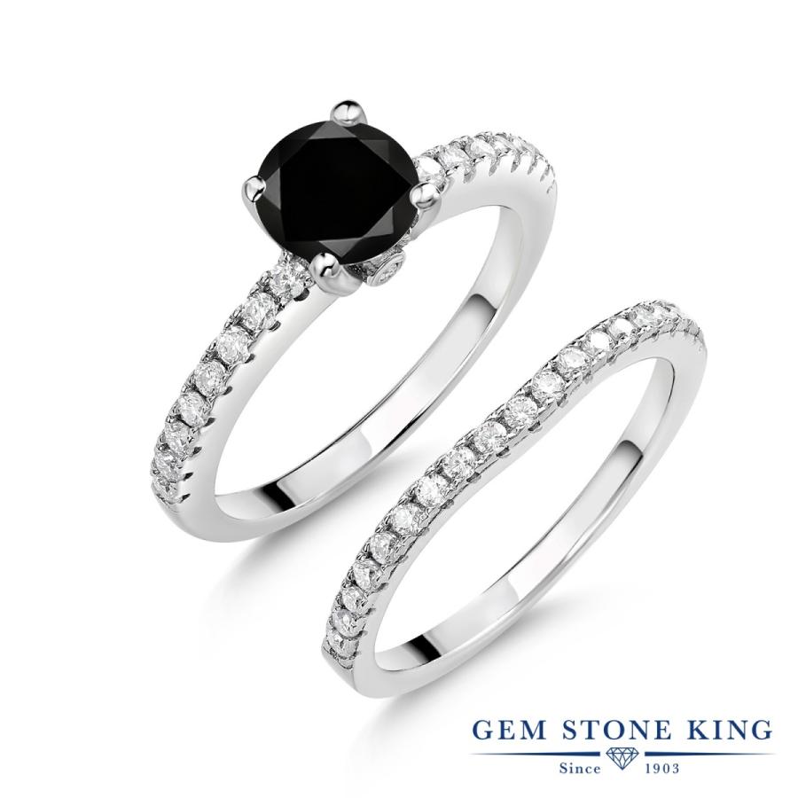 指輪 レディース リング 天然 ブラックダイヤモンド 天然石 4月 誕生石 プレゼント 女性 ブランド Mgz 1744 Rd Di Blc Cms Gm Ss Gem Stone King 通販 Yahoo ショッピング