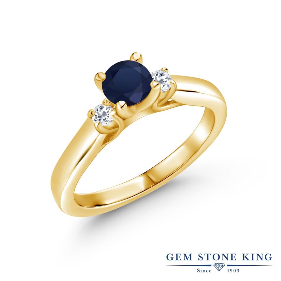 天然 サファイア リング レディース 指輪 イエローゴールド 加工 天然石 9月 誕生石 お守り 誕生日プレゼント 女性 ブランド