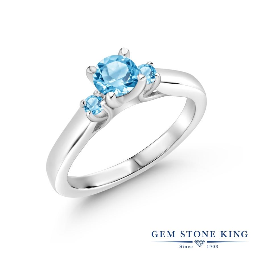 天然 スイスブルートパーズ リング レディース 指輪 天然石 11月 誕生石 お守り 誕生日プレゼント 女性 ブランド