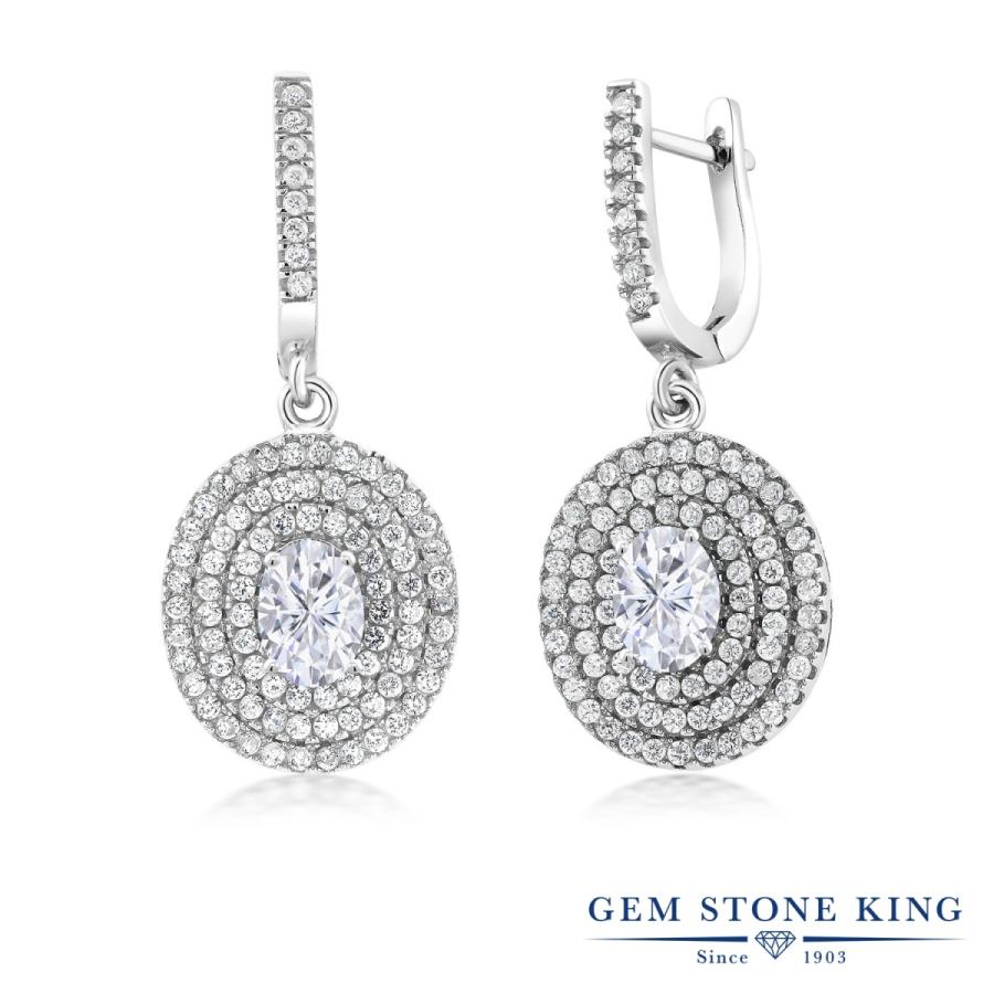 モアサナイト ピアス レディース Forever Brilliant プレゼント 女性 アレルギー対応 ブランド フープ