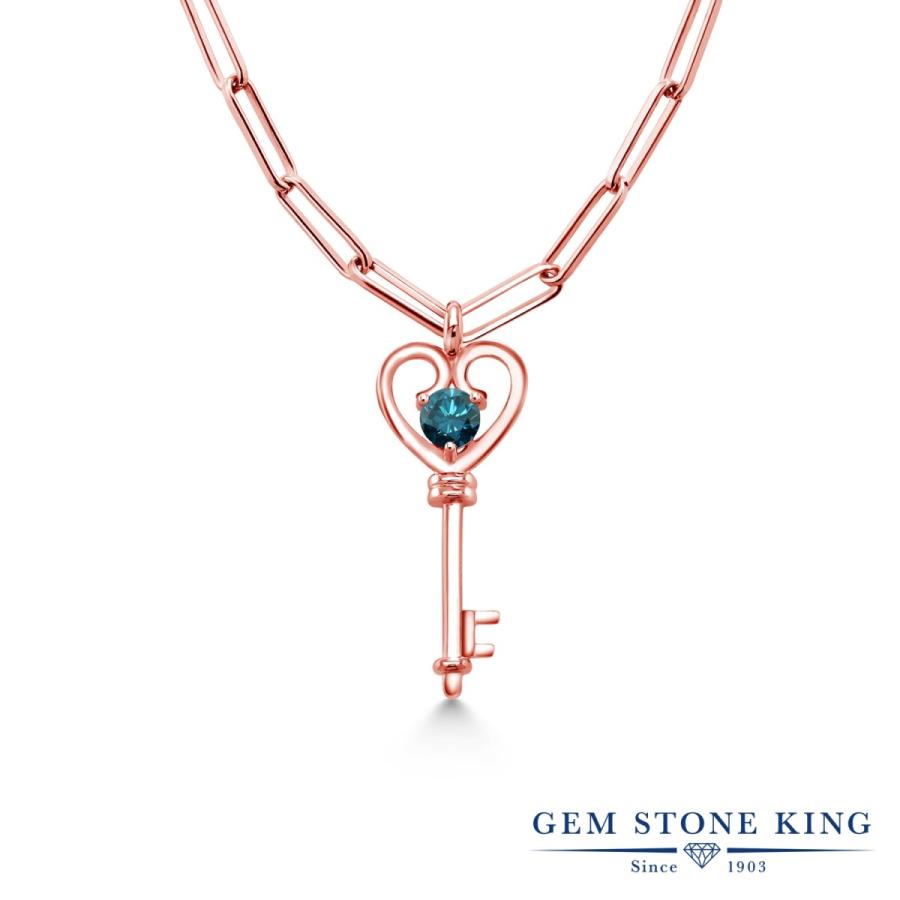 多様な ネックレス ブランド 人気 ブルーダイヤモンド レディース ネックレス レディース ブランド 彼女 妻 クリスマスプレゼント 誕生石 4月 天然石 加工 ピンクゴールド ブルーダイヤモンド 天然 レディースアクセサリー Dagl Tg