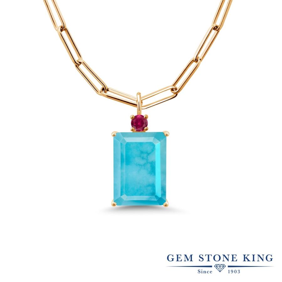 天然 ターコイズ ネックレス レディース トルコ石 イエローゴールド 加工 天然石 12月 誕生石 お守り 誕生日プレゼント 女性 ブランド