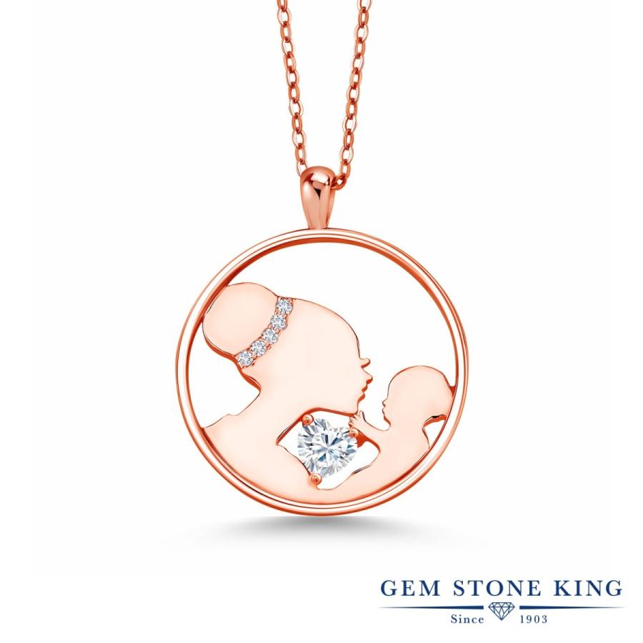 モアサナイト ネックレス レディース ピンクゴールド 加工 プレゼント 女性 ブランド