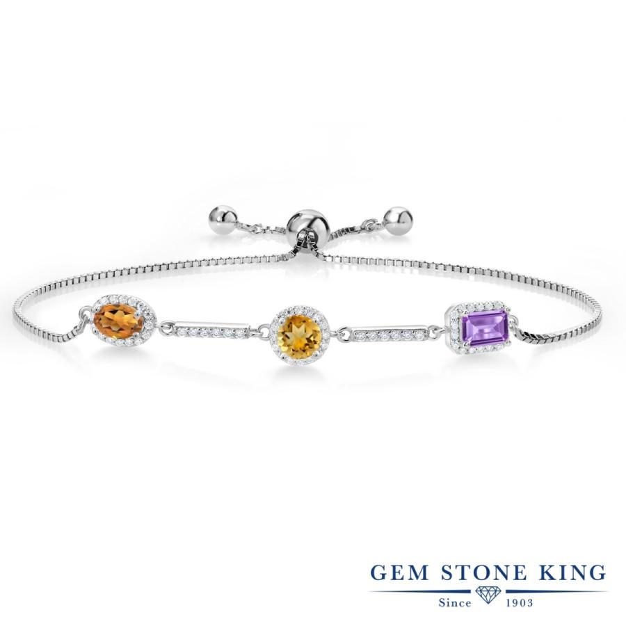 天然 マデイラ シトリン ブレスレット レディース 天然石 お守り 40代 50代 ブランド