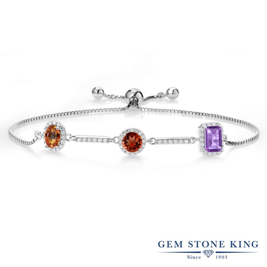 天然 ミスティック トパーズ ブレスレット レディース 天然石 お守り 40代 50代 ブランド