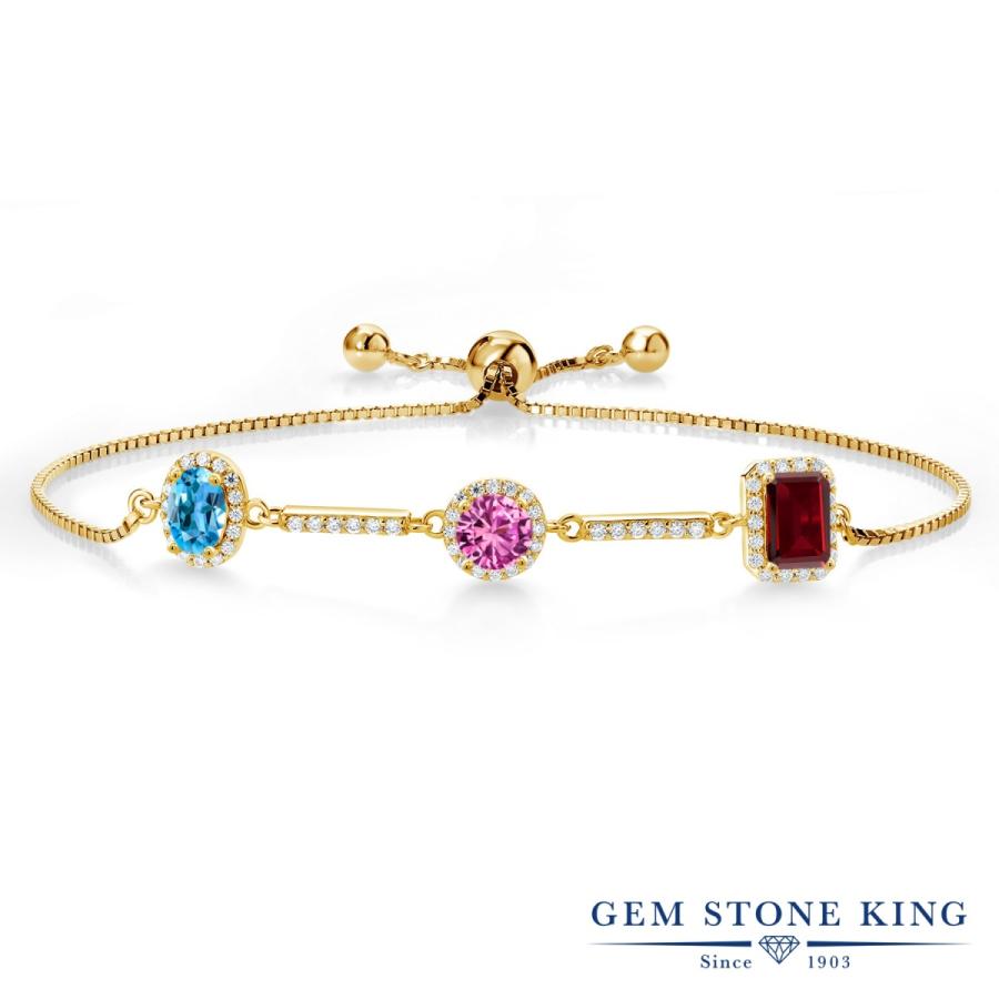 天然 スイスブルートパーズ ブレスレット レディース イエローゴールド 加工 天然石 11月 誕生石 お守り 誕生日プレゼント 女性 40代 50代 ブランド