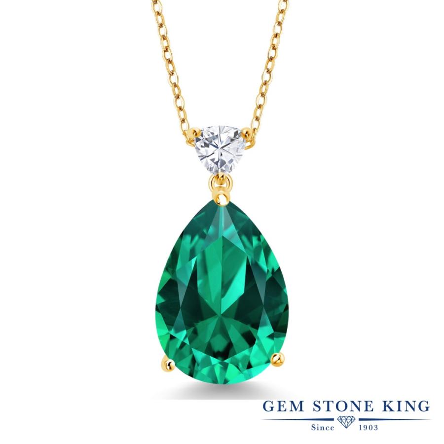 ナノ エメラルド ネックレス レディース イエローゴールド 加工 ブランド