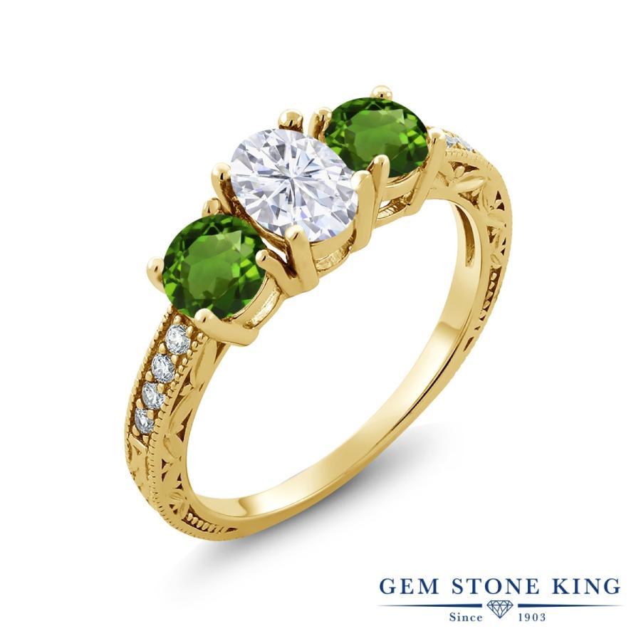 モアサナイト リング レディース 指輪 イエローゴールド 加工 プレゼント 女性 ブランド