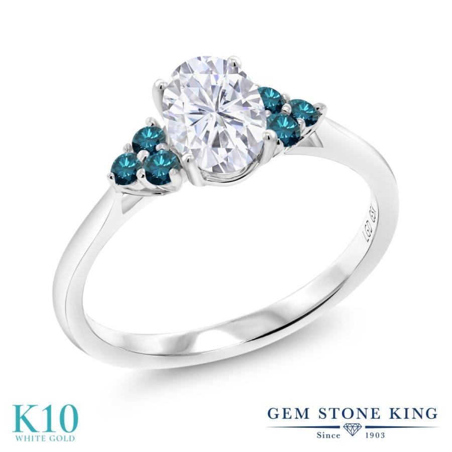 モアサナイト Forever Brilliant リング レディース 指輪 10金 ホワイトゴールド プレゼント 女性 ブランド