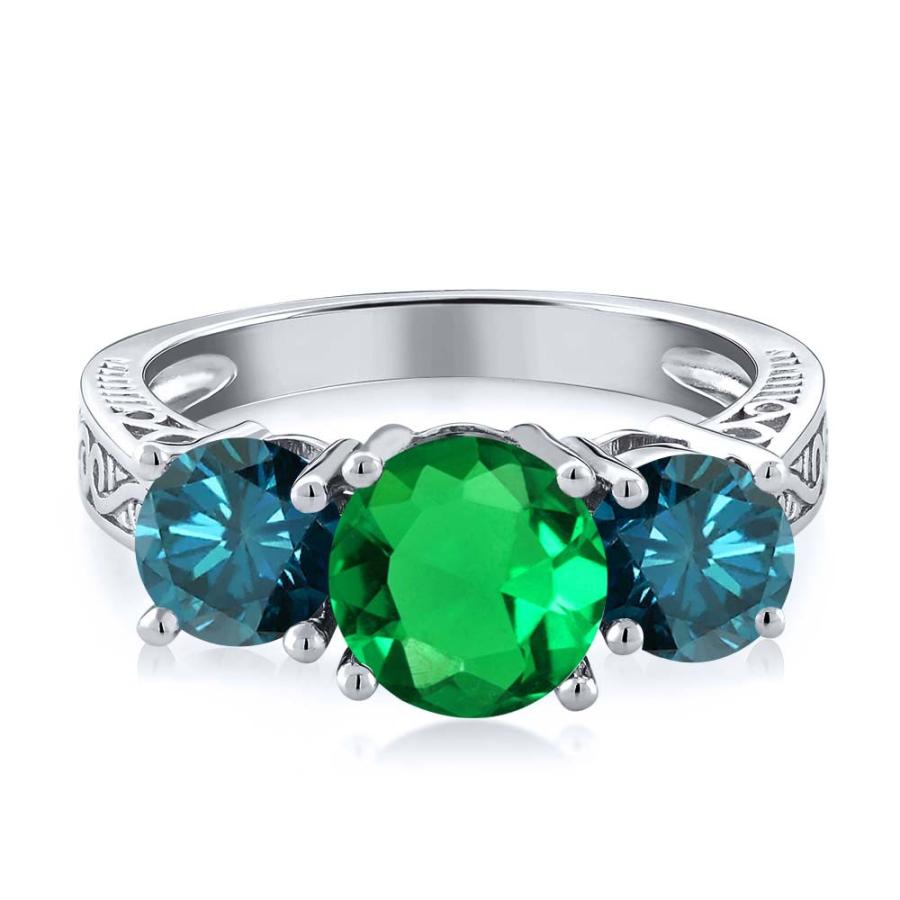 ナノ エメラルド リング レディース 指輪 ブランド ナノ エメラルド 7mm 5mm