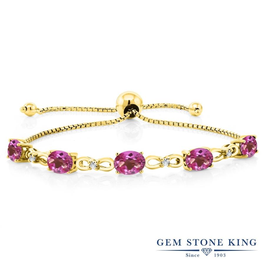 天然 ミスティック トパーズ ブレスレット レディース イエローゴールド 加工 天然石 お守り 40代 50代 ブランド