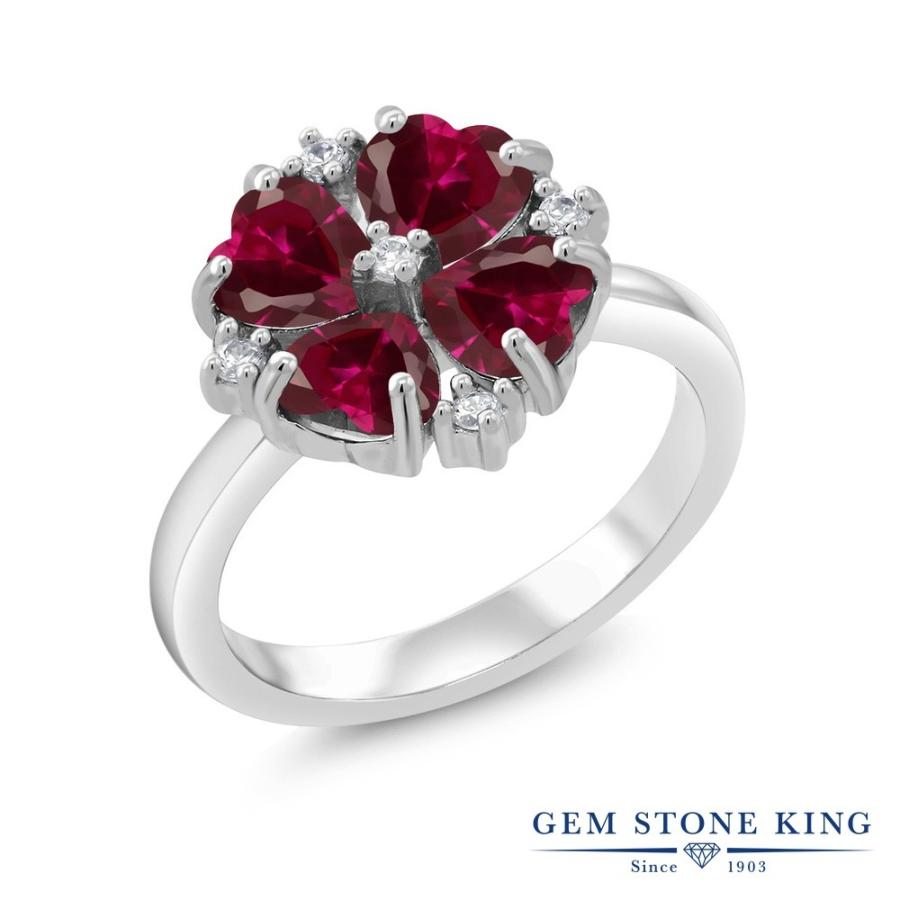 シンセティック ルビー リング レディース 指輪 7月 誕生石 お守り 誕生日プレゼント 女性 ブランド