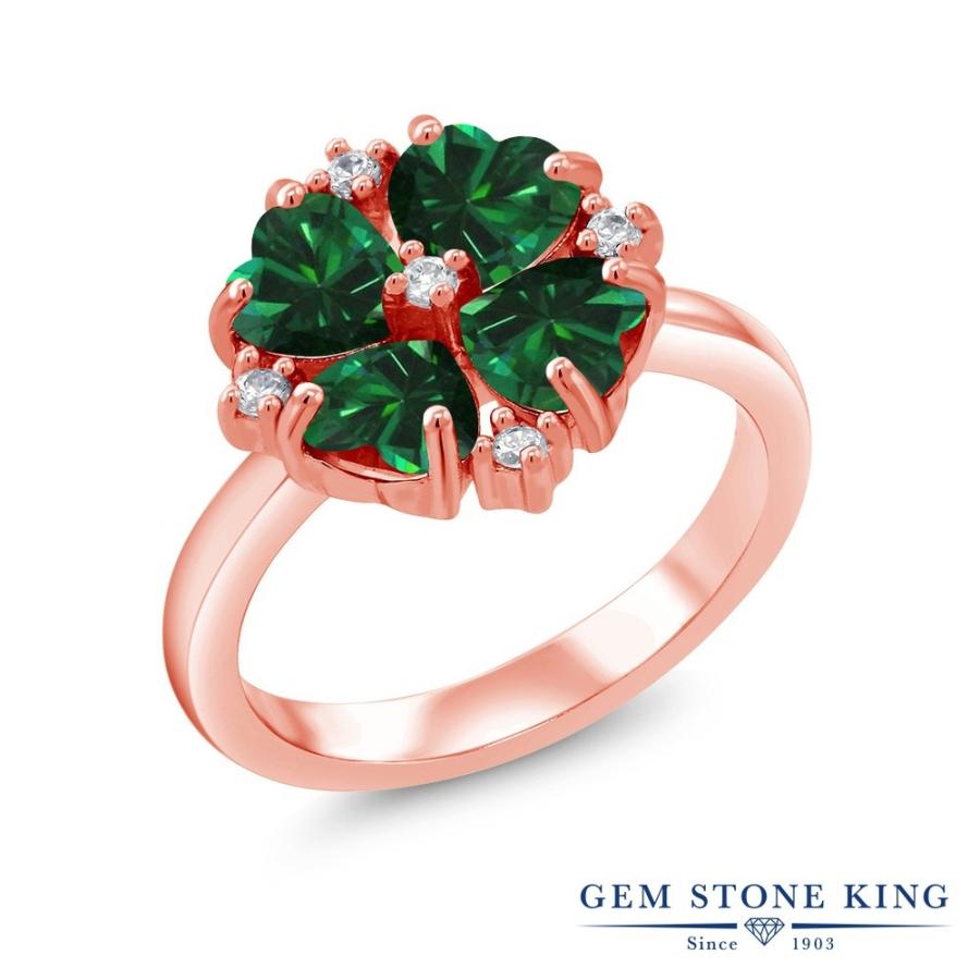 ナノ エメラルド リング レディース 指輪 ピンクゴールド 加工 ブランド