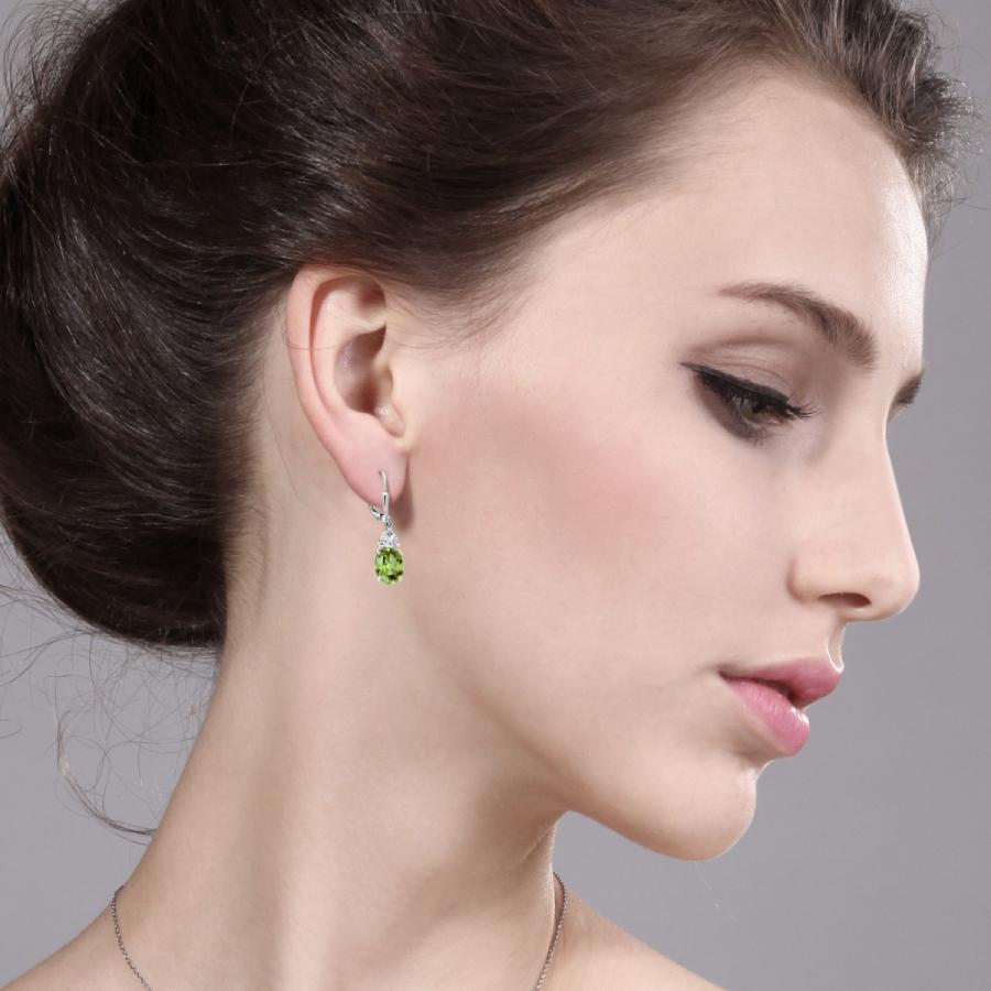 天然 ペリドット ピアス レディース 天然石 8月 誕生石 ブランド 