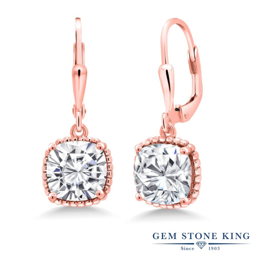 モアサナイト ピアス レディース ピンクゴールド 加工 プレゼント 女性 アレルギー対応 ブランド