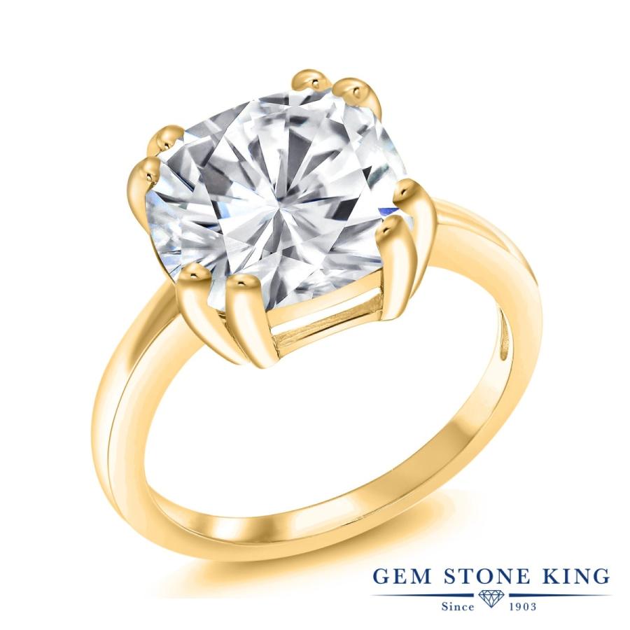 指輪 レディース リング モアサナイト イエローゴールド 加工 プレゼント 女性 ブランド(19700円)