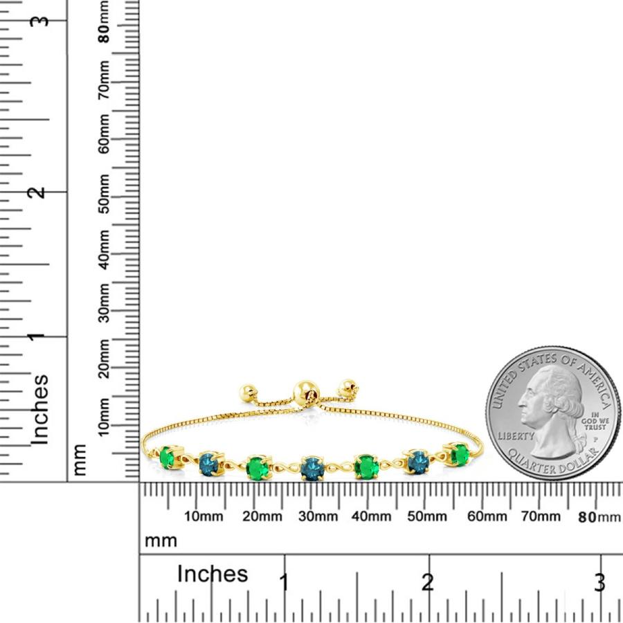 【24時間以内発送】 ナノ エメラルド ブレスレット レディース イエローゴールド 加工 【CEG3135149272】(110544円)