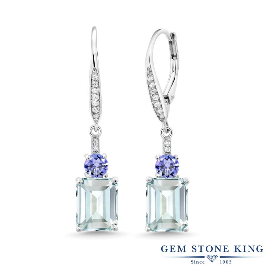 シミュレイテッド アクアマリン ピアス レディース アレルギー対応 ブランド