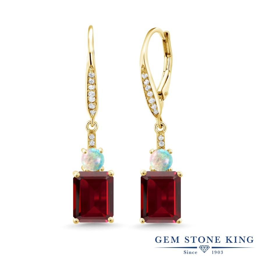 天然 ガーネット ピアス レディース イエローゴールド 加工 天然石 1月 誕生石 お守り 誕生日プレゼント 女性 アレルギー対応 ブランド