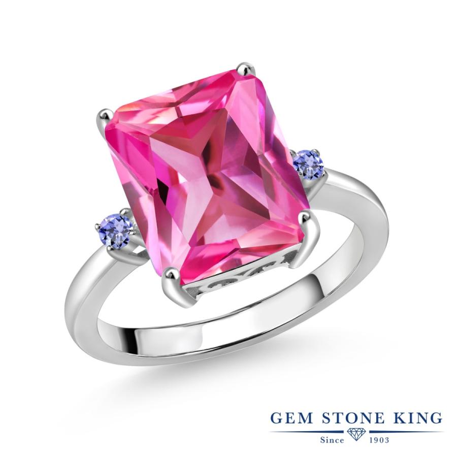 シンセティック ピンクサファイア リング レディース 指輪 9月 誕生石 お守り 誕生日プレゼント 女性 ブランド