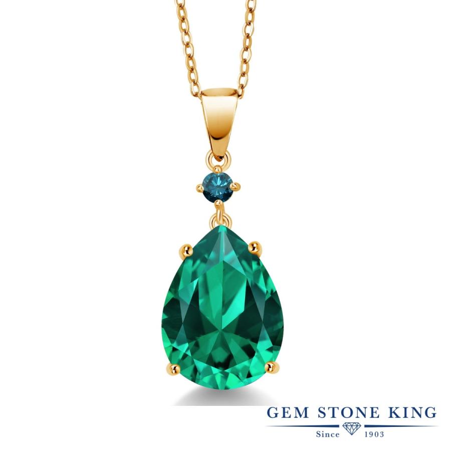 ナノ エメラルド ネックレス レディース イエローゴールド 加工 ブランド