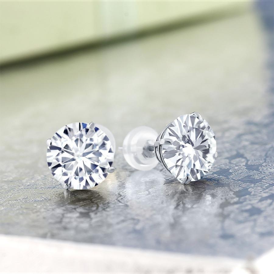 本日価格！！ ピアス レディース モアサナイト Forever One GHI 14金 ホワイトゴールド プレゼント 女性 ブランド 【LWH2902741404】(102350円)