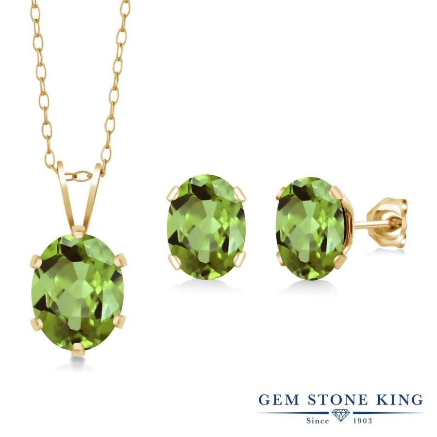 天然 ペリドット ネックレス ピアス セット レディース シルバー イエローゴールド 加工 大粒 天然石 8月 誕生石 金属アレルギー対応 Wrc 0114 Ov Pe Gr Pe Gr Ypss Gem Stone King 通販 Yahoo ショッピング
