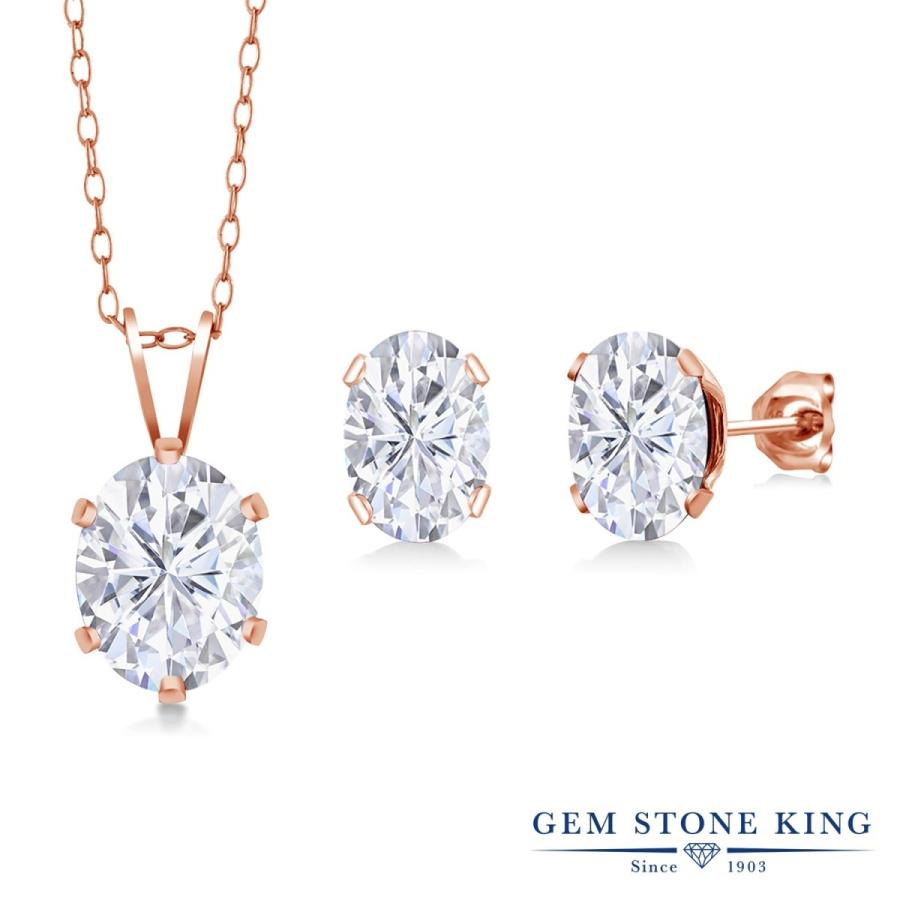 最安値 Forever Brilliant モアサナイト ネックレス ピアス セット レディース シルバー ピンクゴールド 加工 大粒 プレゼント 女性 誕生日 宅送 Ramiz Uitcs Hosting Acm Org