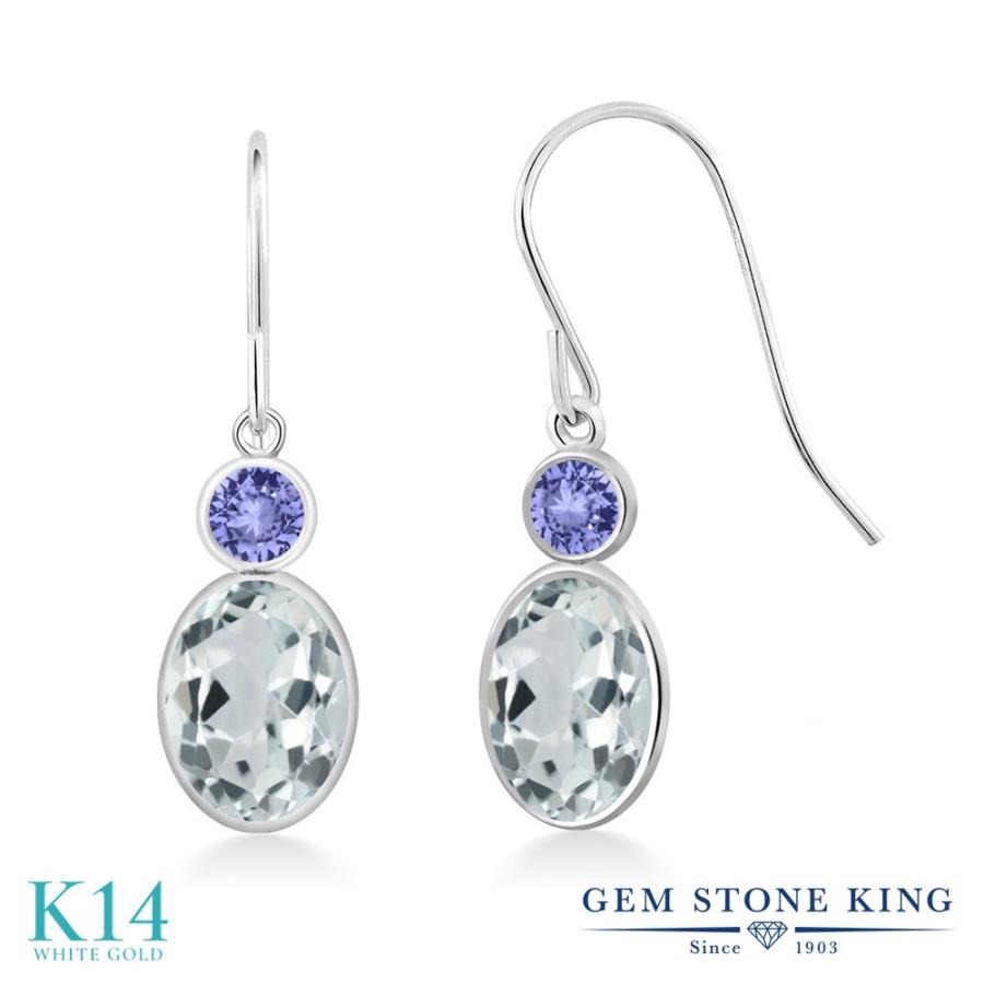 最新作の 天然 誕生石 アクアマリン ピアス レディース 天然石 14金 タンザナイト 14金 ホワイトゴールド 揺れる ぶら下がり 揺れる 3月 誕生石 金属アレルギー対応 Wine Shop Cave 4ca1873d Studio J Co