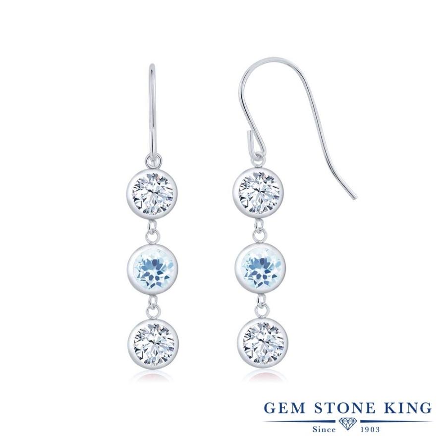 天然 ホワイトトパーズ ピアス レディース 天然石 11月 誕生石 お守り 誕生日プレゼント 女性 アレルギー対応 ブランド 揺れる