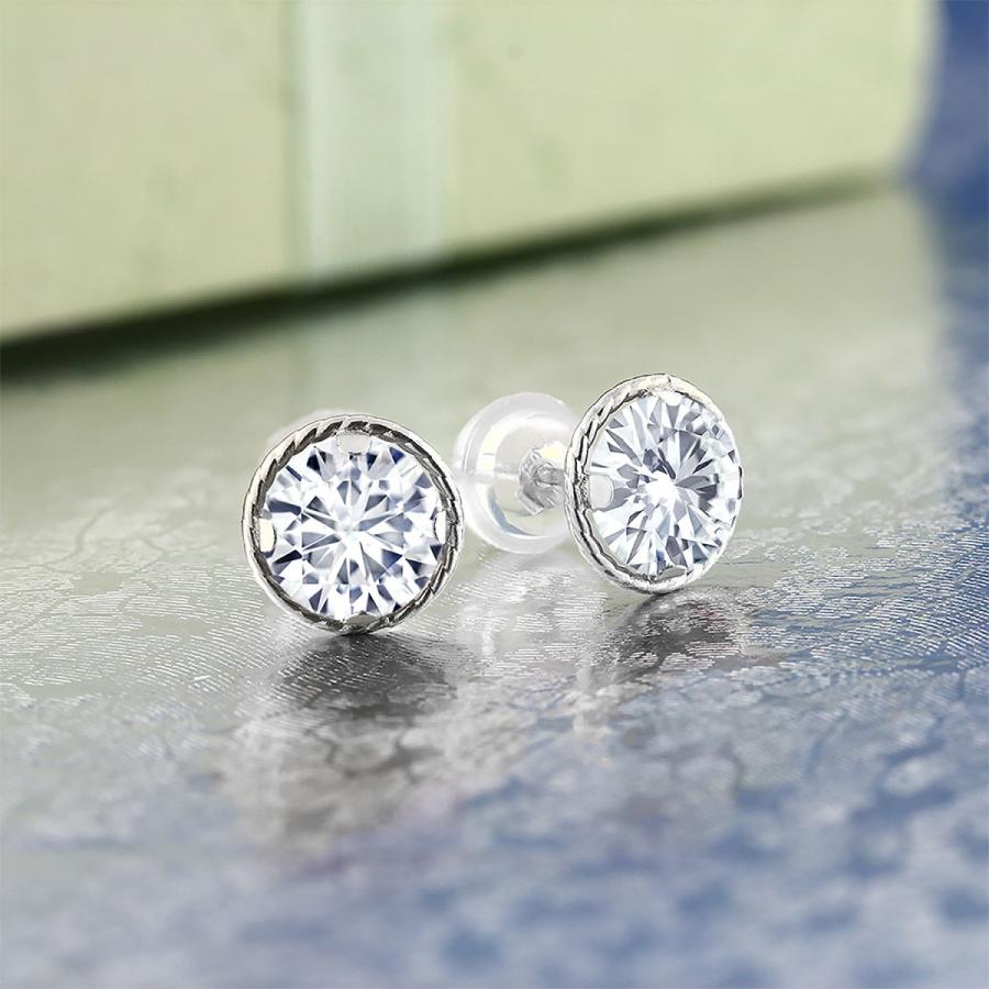 送料無料 ピアス レディース モアサナイト Forever One GHI 14金 ホワイトゴールド プレゼント 女性 ブランド 【IQY1564103671】(55150円)