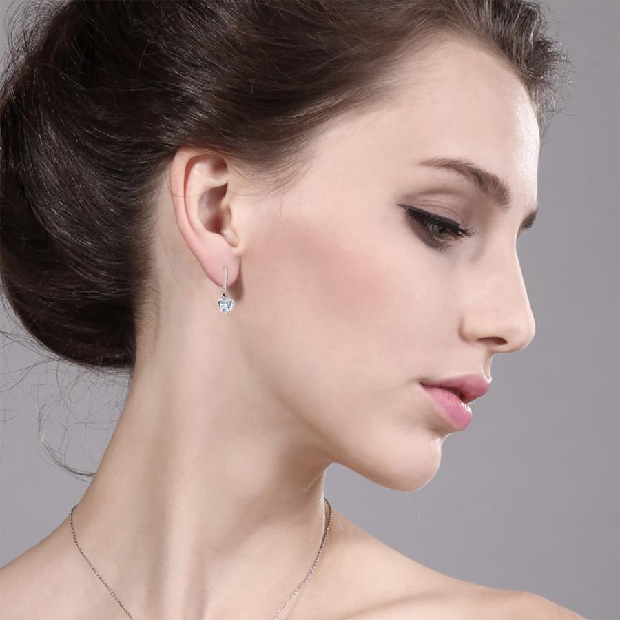 秋冬の主役◎ ピアス レディース モアサナイト Forever One GHI 14金 ホワイトゴールド プレゼント 女性 ブランド 【HOV1634438100】(57630円)