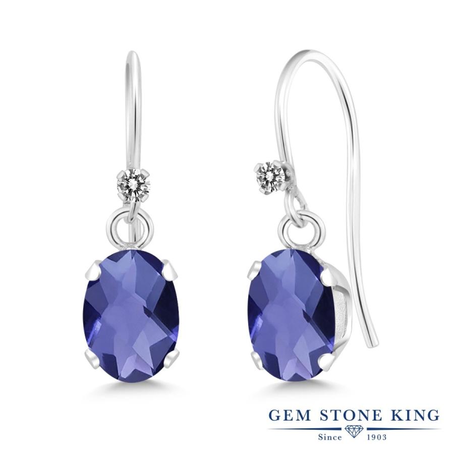 天然 アイオライト ピアス レディース 天然石 3月 誕生石 お守り 誕生日プレゼント 女性 アレルギー対応 ブランド 揺れる