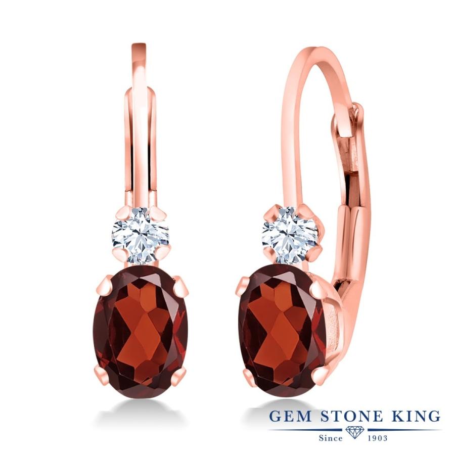 天然 ガーネット ピアス レディース ピンクゴールド 加工 天然石 1月 誕生石 お守り 誕生日プレゼント 女性 アレルギー対応 ブランド