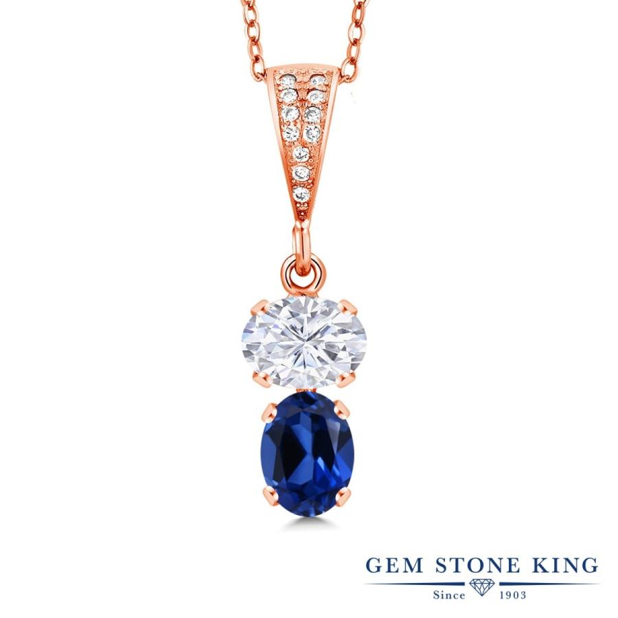 モアサナイト ネックレス レディース ピンクゴールド 加工 Forever Brilliant プレゼント 女性 ブランド