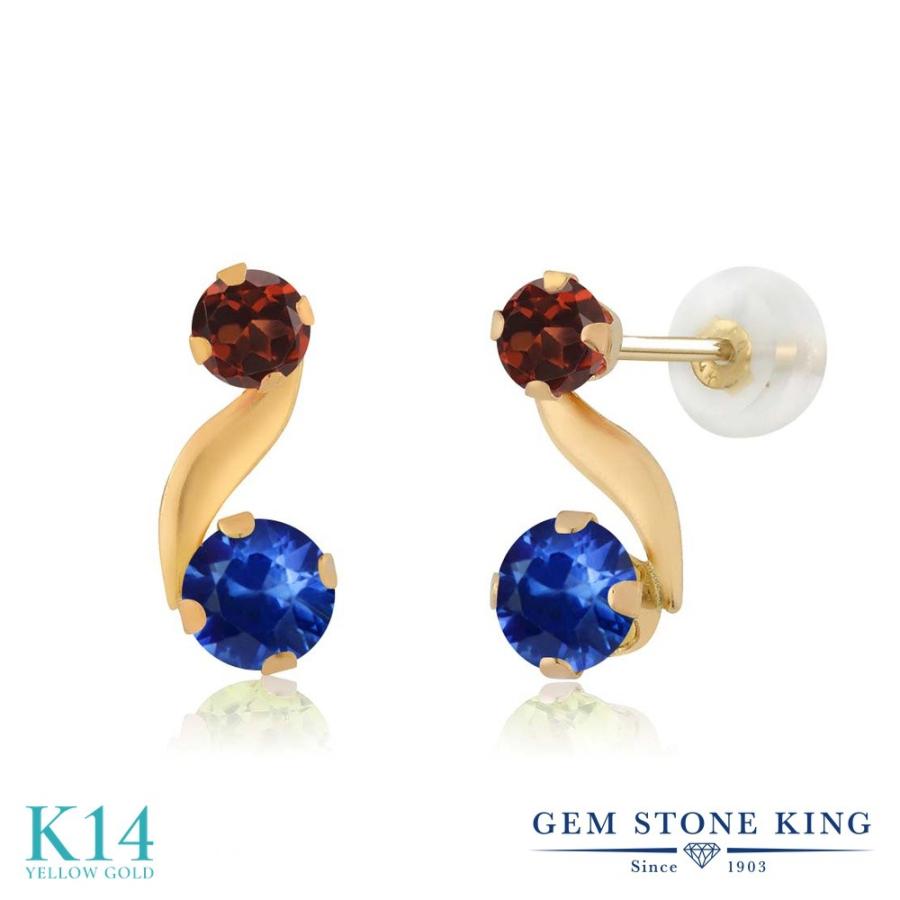 天然 サファイア ピアス レディース 14金 イエローゴールド 天然石 9月 誕生石 お守り 誕生日プレゼント 女性 アレルギー対応 ブランド
