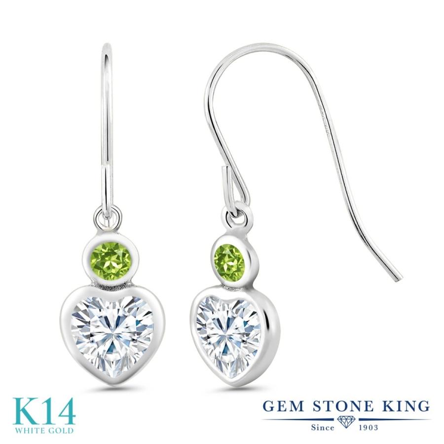 ピアス レディース モアサナイト Forever Brilliant 14金 ホワイトゴールド プレゼント 女性 ブランド