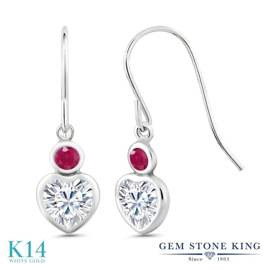 ピアス レディース モアサナイト Forever Brilliant 14金 ホワイトゴールド プレゼント 女性 ブランド